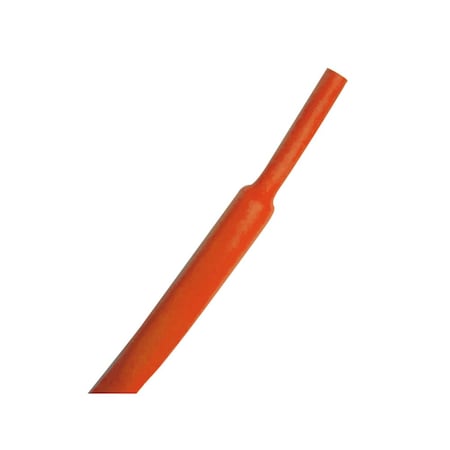 Kable Kontrol® 2:1 Polyolefin Heat Shrink Tubing - 1/4 Inside Diameter - 10' Long - Orange